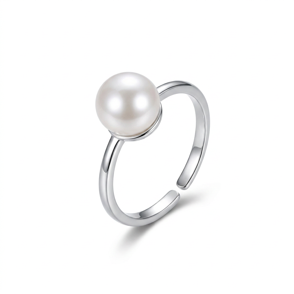 Anillo Abierto con Perla