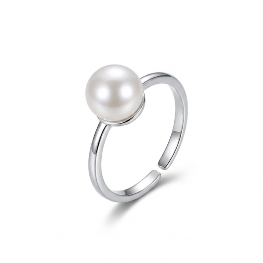 Anillo Abierto con Perla