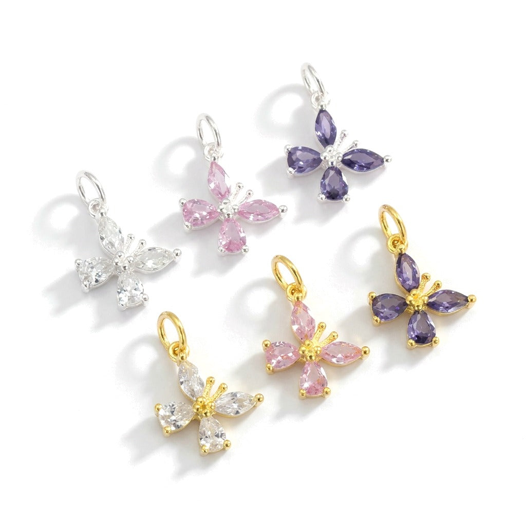 Dije Mariposa con Zirconias