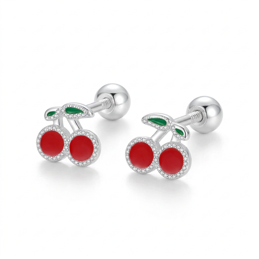 Aretes Cerecita con Zirconias