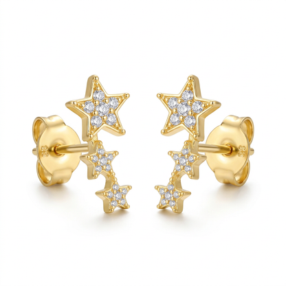 Aretes Estrella con Zirconias