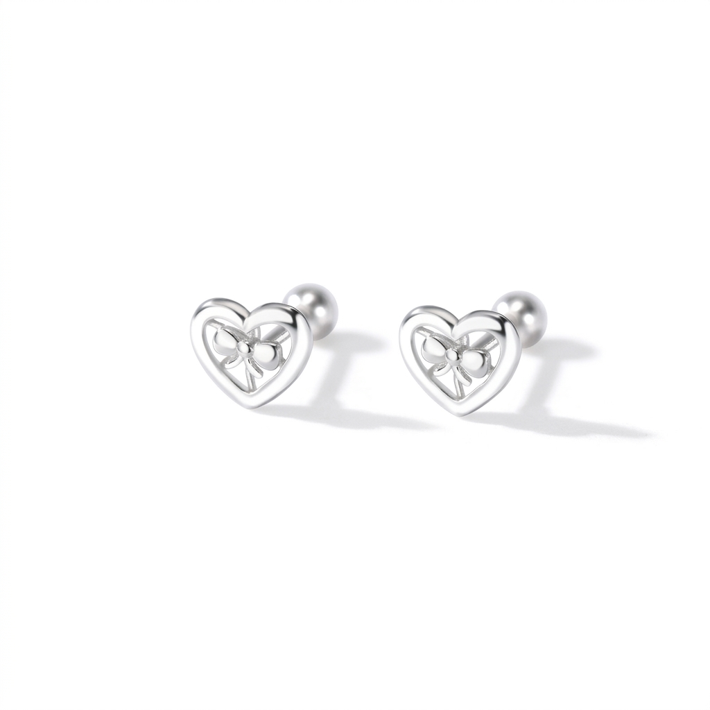 Aretes Moño Corazón