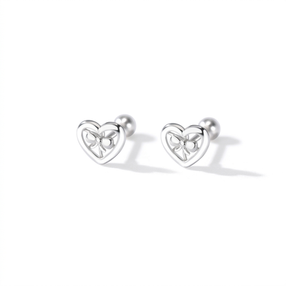 Aretes Moño Corazón