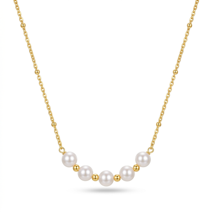 Collar Corto con Perla