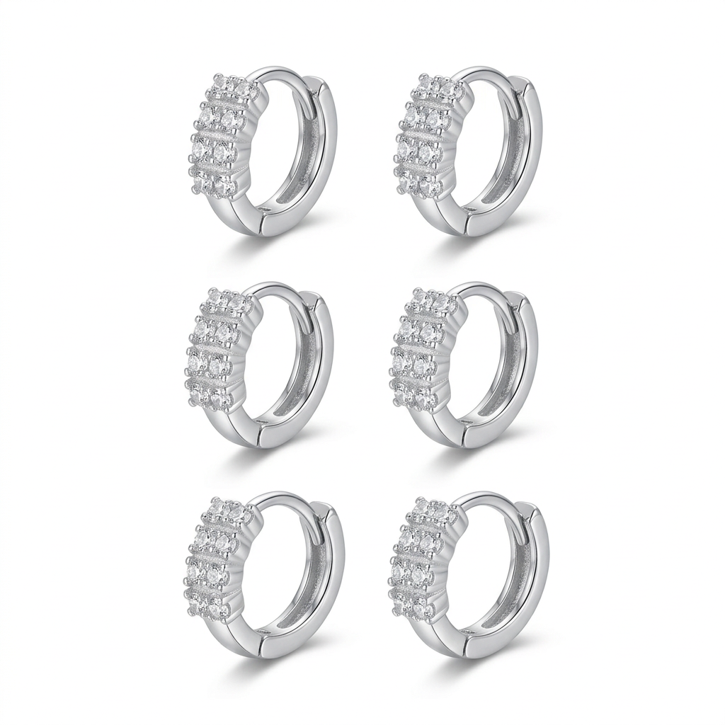 Arracadas con Zirconias de Colores