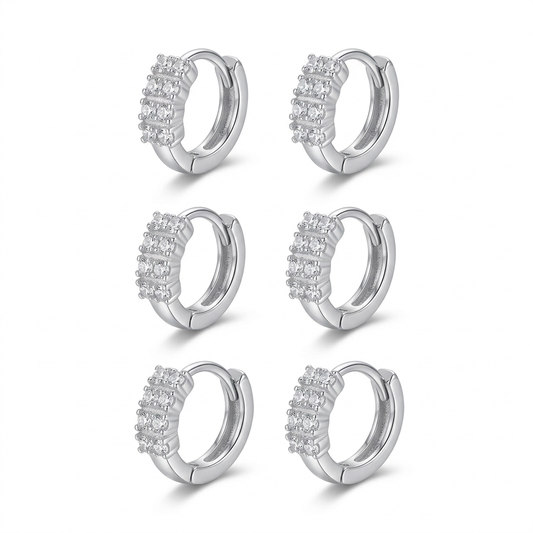 Arracadas con Zirconias de Colores