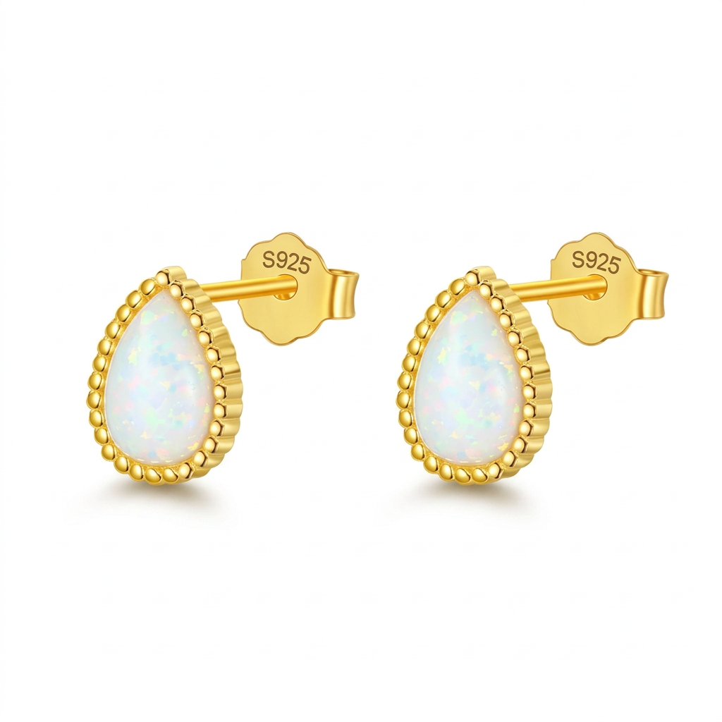 Aretes Gota de Ópalo