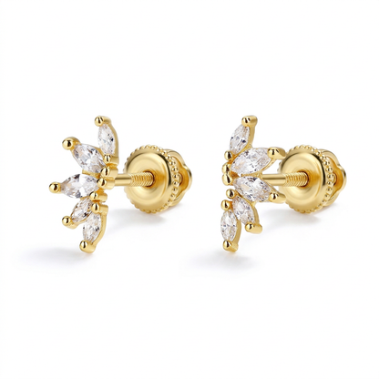 Aretes con Zirconia Corte Marquesa