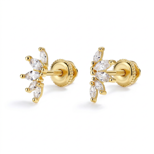 Aretes con Zirconia Corte Marquesa