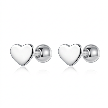 Aretes Corazón de Rosca en Varios Modelos