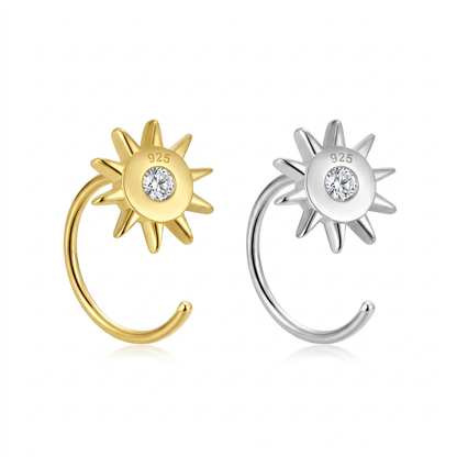 Aretes Sol con Zirconia