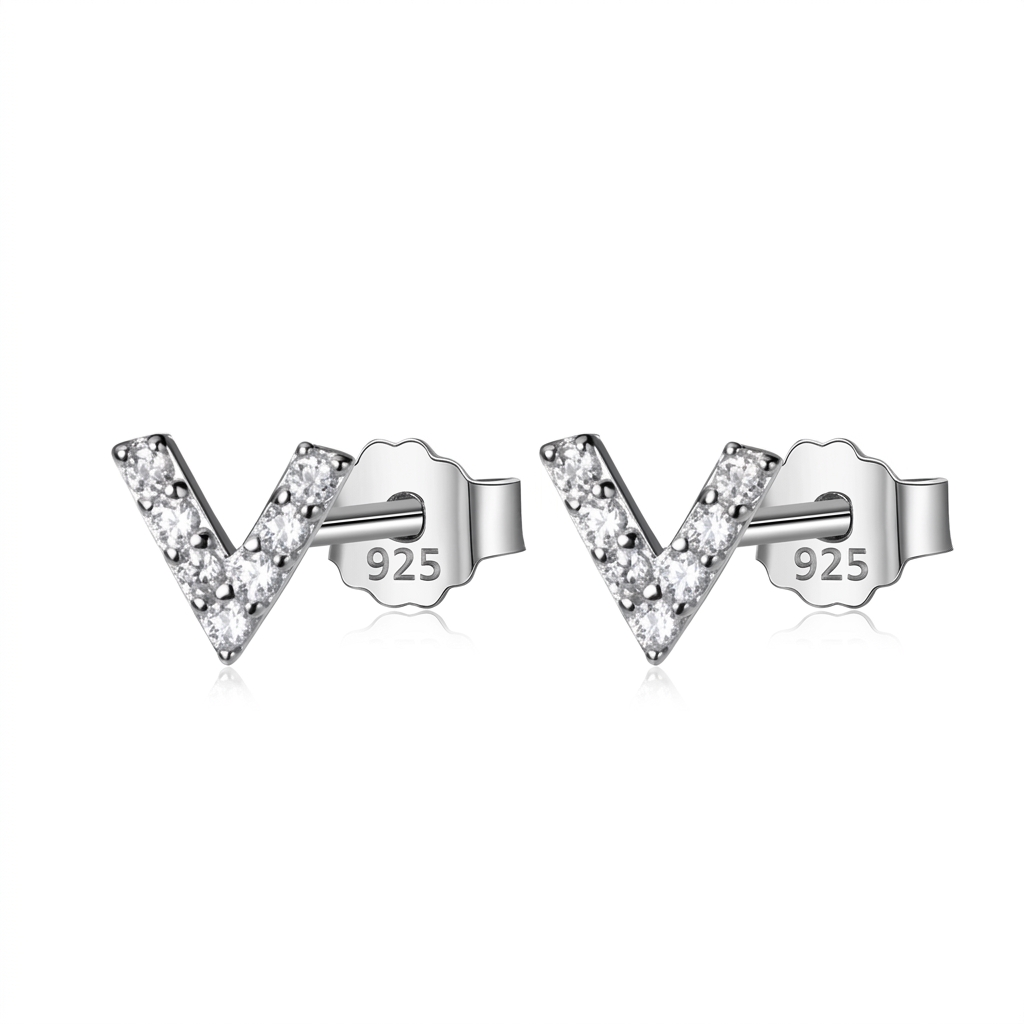 Aretes Letra V