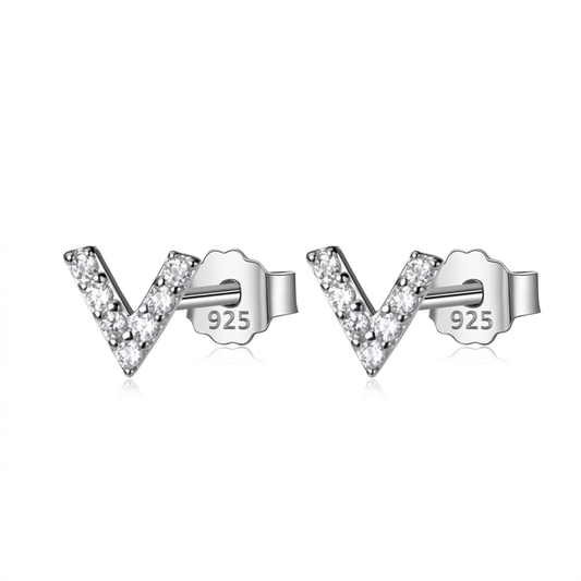 Aretes Letra V