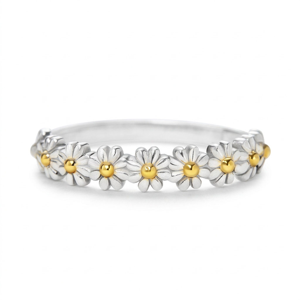 Anillo Ajustable de Margaritas