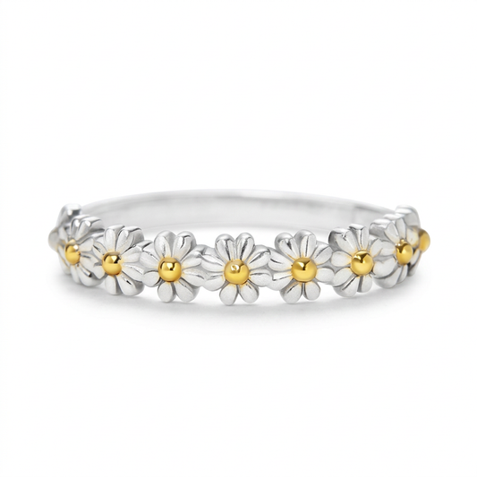 Anillo Ajustable de Margaritas