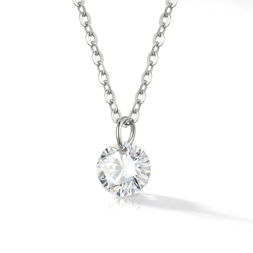 Collar Círculo con Zirconia