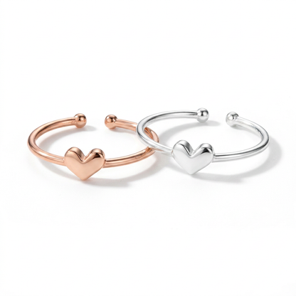 Anillo Abierto Corazón