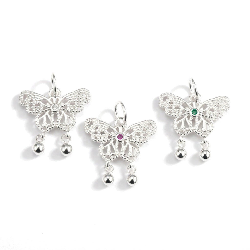 Dije Mariposa Roja, Blanca o Verde