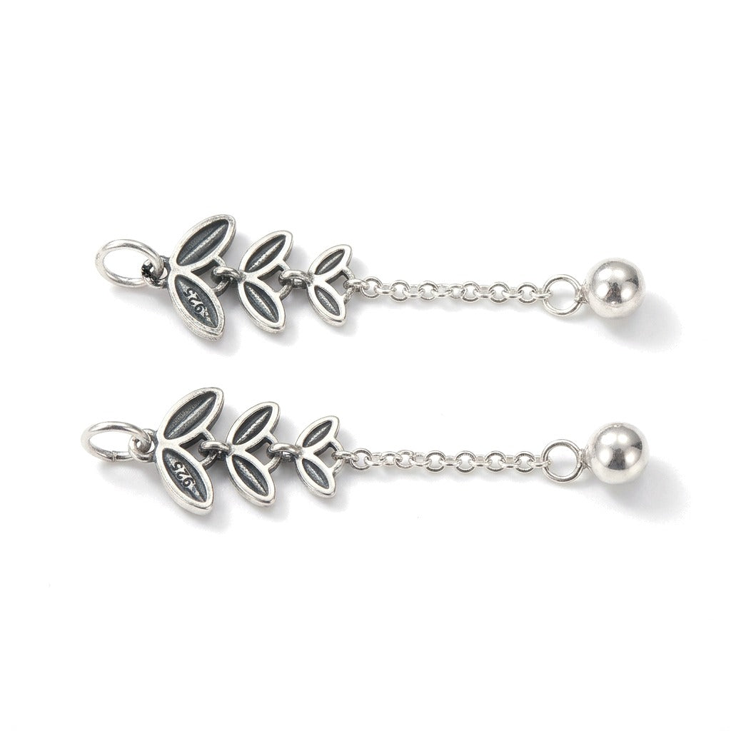 Dije Hojas con Flecos de Cadena