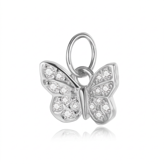 Dije Mariposa con Zirconia para Collar