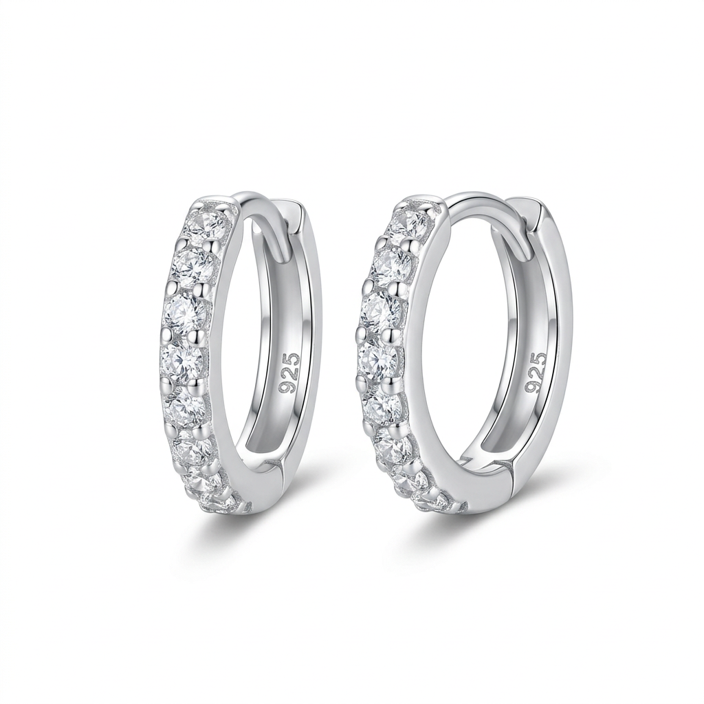 Arracadas con Zirconias Blancas