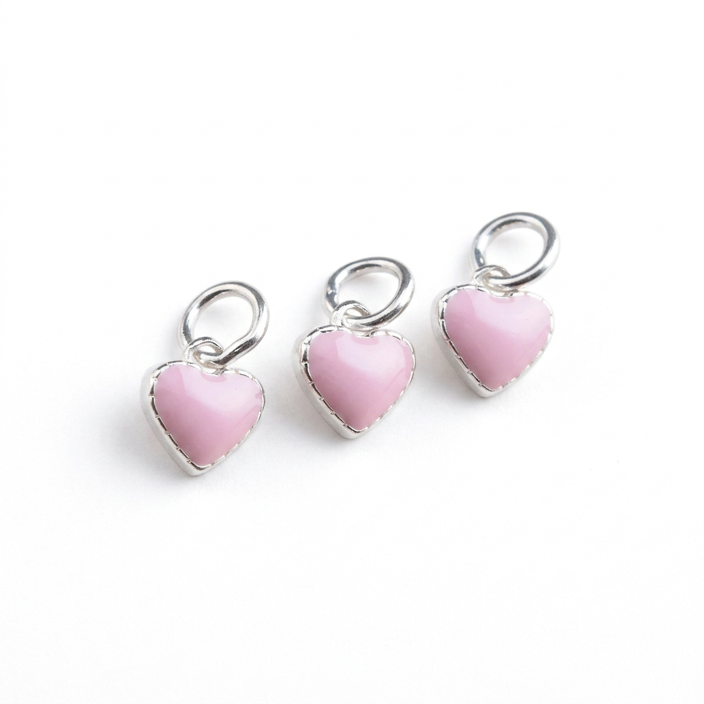 Dije Corazón Rosa