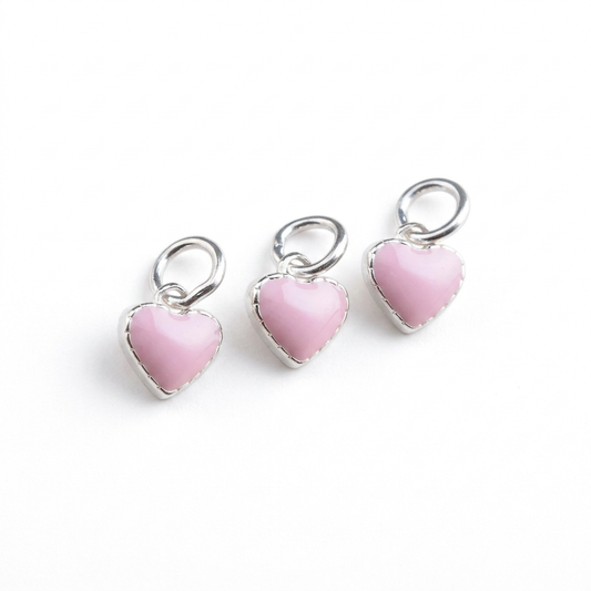 Dije Corazón Rosa