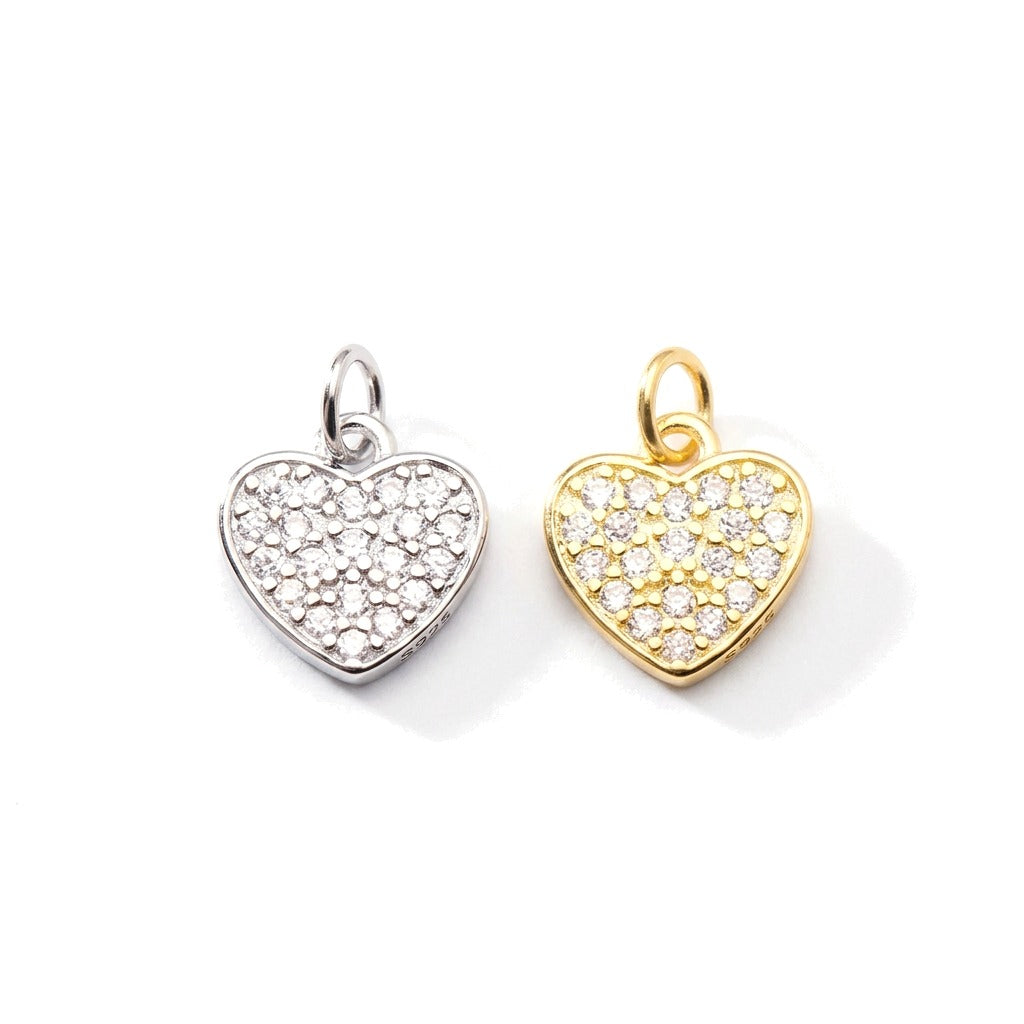 Dije Corazón Plateado o Dorado