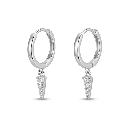 Aretes Triángulo Geométrico con Zirconias