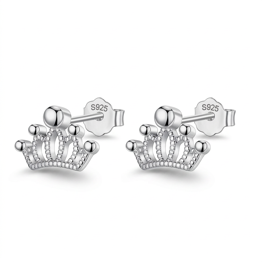 Aretes Corona Elegante