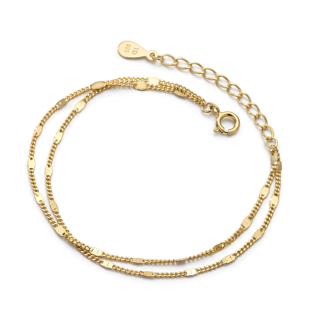 Pulsera Doble Cadena