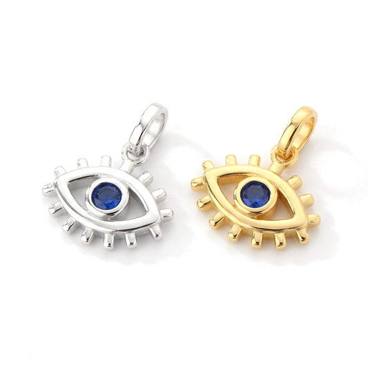 Dije Ojo Vintage con Zirconia
