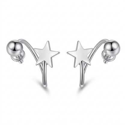 Aretes Estrella en Espiral