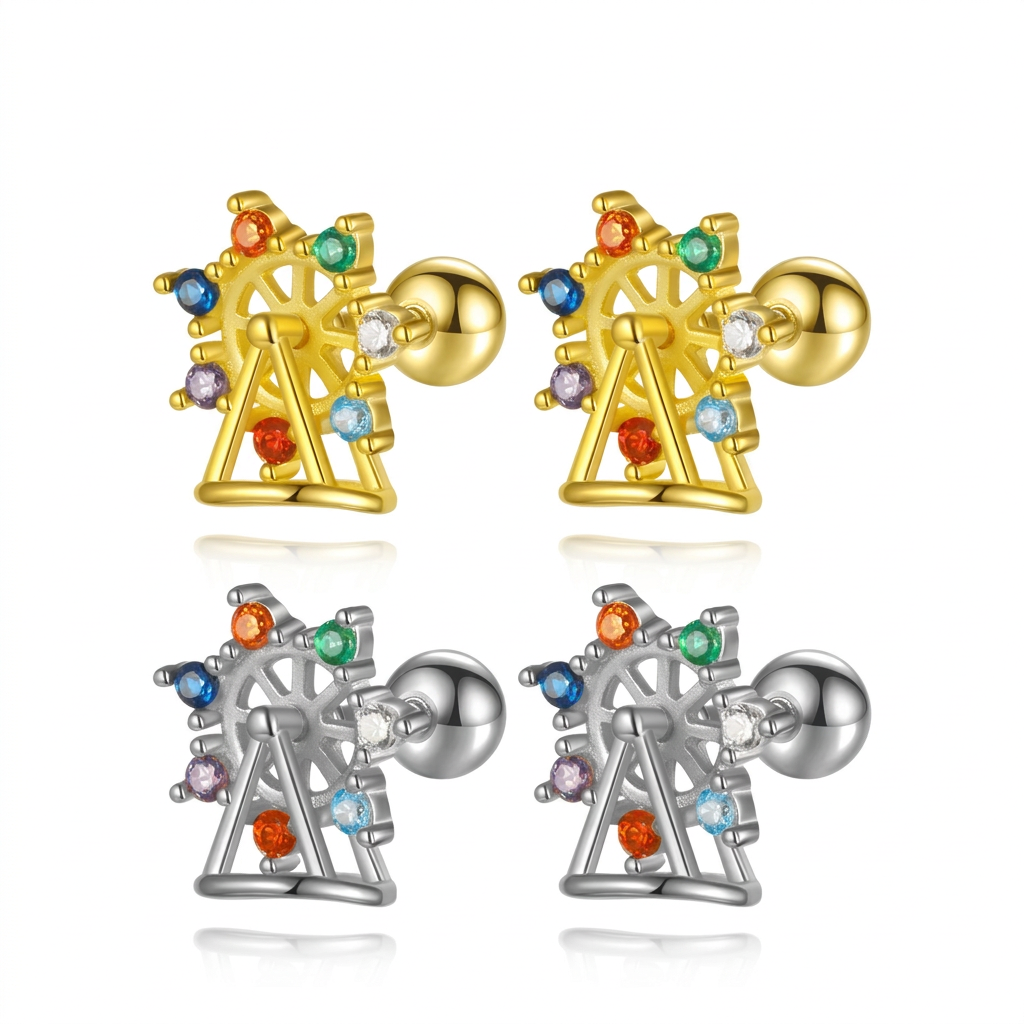Aretes Rueda de la Fortuna