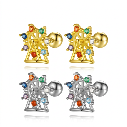 Aretes Rueda de la Fortuna