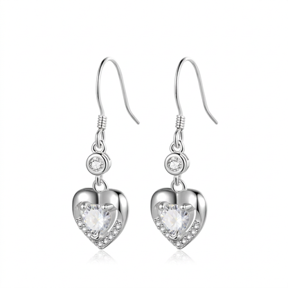 Aretes Corazón Delicado con Zirconias