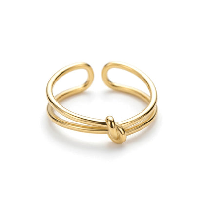 Anillo Doble Nudo Ajustable