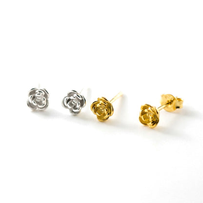 Aretes Flor de Rosa Minimalistas