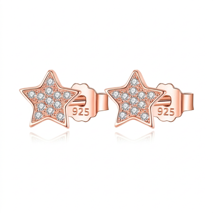 Aretes Estrella con Zirconias Deslumbrantes