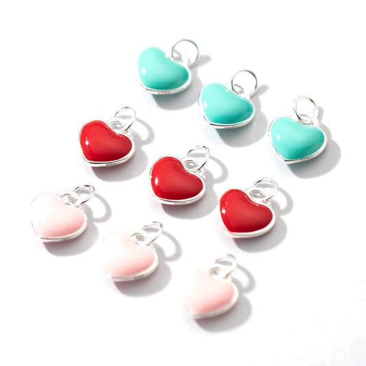 Dije Corazón Romántico Esmaltado