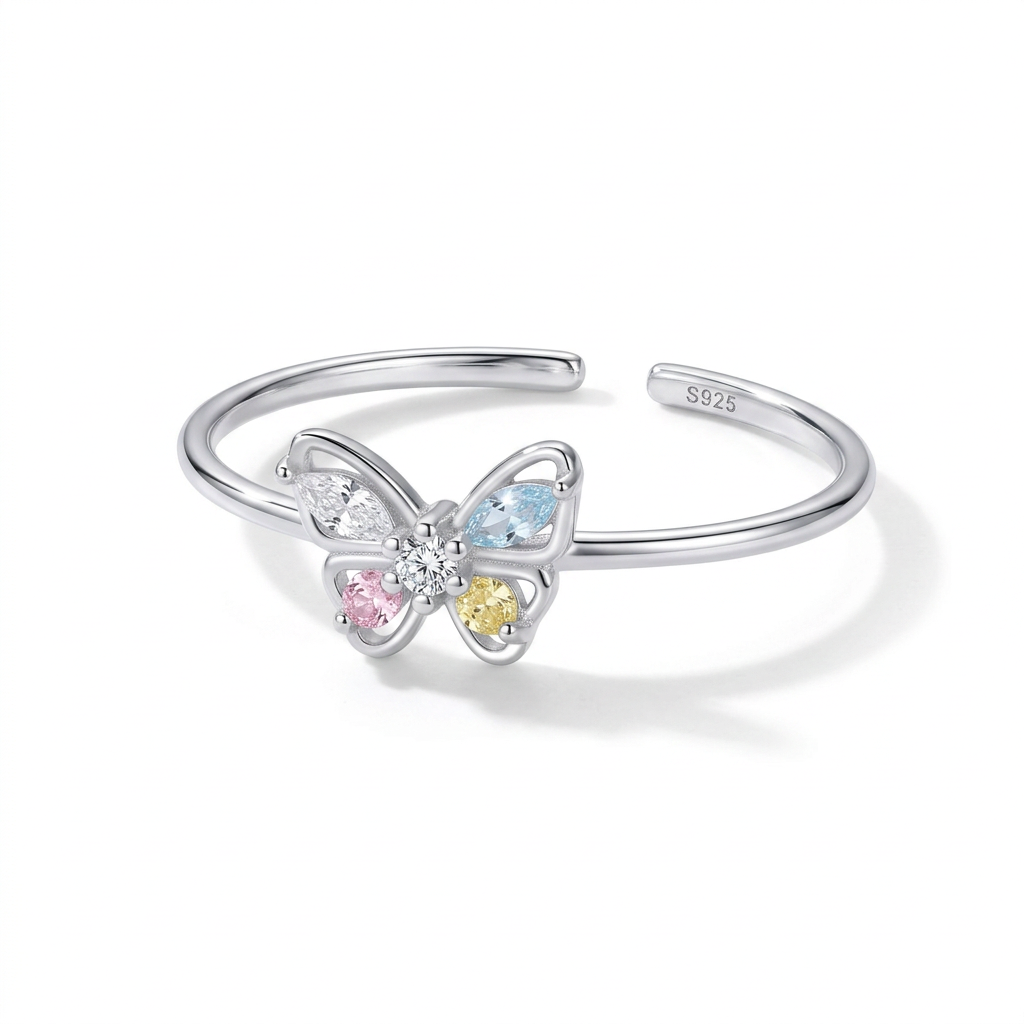 Anillo Mariposa con Zirconias