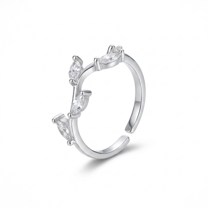 Anillo de Hojas Ajustable