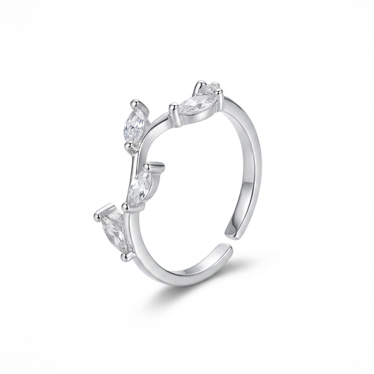 Anillo de Hojas Ajustable