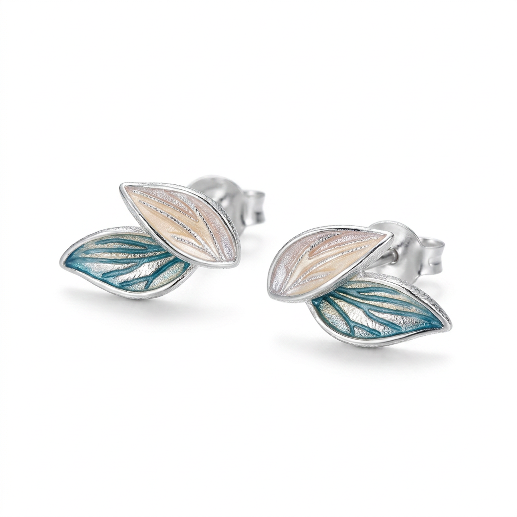 Aretes Hojas Delicadas