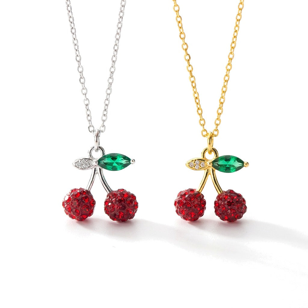 Collar Corto Cereza