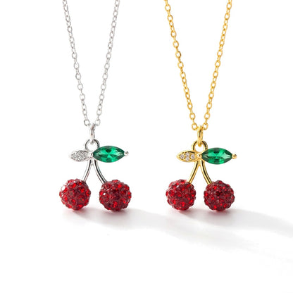 Collar Corto Cereza