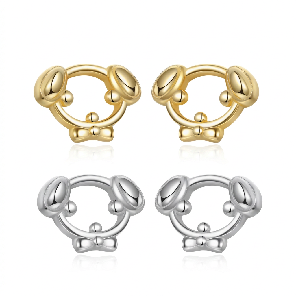 Aretes Perrito Calado