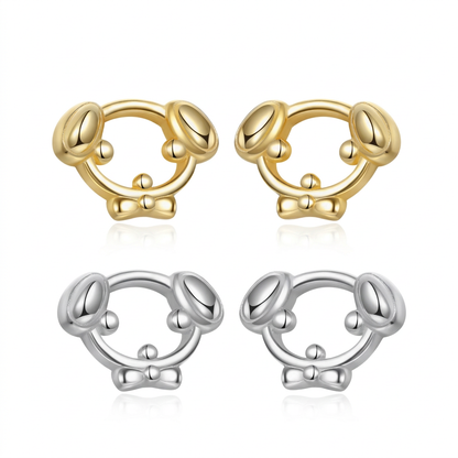 Aretes Perrito Calado