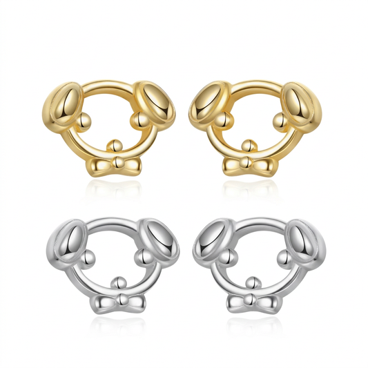 Aretes Perrito Calado