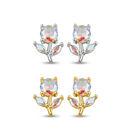 Aretes Flor de Zirconias